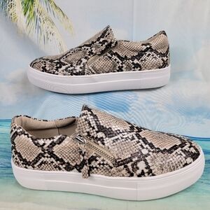 Steve Madden Glaammar Snake Print Womens 8.5